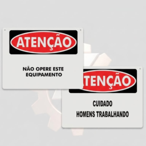 PLACAS DE SINALIZAÇÃO